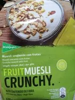 Mängden socker i Fruit muesli crunchy