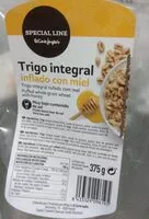 Mängden socker i Trigo integral inflado con miel