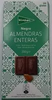 Mängden socker i Chocolate negro con almendras enteras