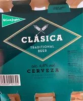 Mängden socker i Cerveza clásica