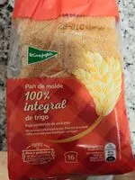 Mängden socker i Pan de molde integral con corteza