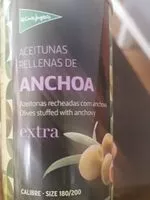 Mängden socker i Aceitunas rellenas de anchoa