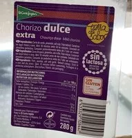 Mängden socker i Chorizo dulce extra