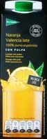 Mängden socker i Zumo de naranja Valencia Late con pulpa