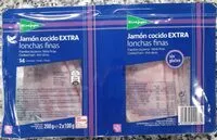 Mängden socker i Jamón cocido extra lonchas finas