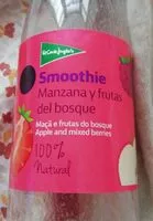 Mängden socker i Smoothie de manzana y frutas del bosque