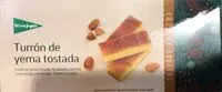 Mängden socker i Turrón de yema tostada
