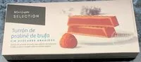 Mängden socker i Turrón de praliné de trufa sin azúcares