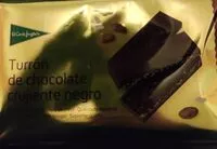Mängden socker i Turrón de chocolate crujiente negro