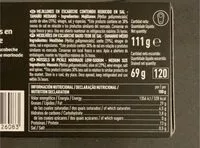 Mängden socker i Mejillones en escabeche