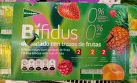 Mängden socker i Bifidus desnatado con trozos de frutas