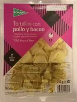 Mängden socker i Tortellini con pollo y bacon