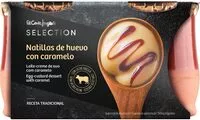 Mängden socker i Natillas de huevo con caramelo