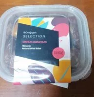 Mängden socker i Datiles naturales