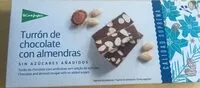 Mängden socker i Turron chocolate almendras