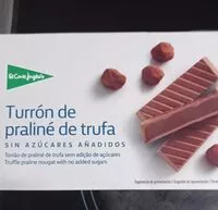 Mängden socker i Turrón de praliné de trufa