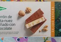 Mängden socker i Turrón de nata-nuez bañado con chocolate