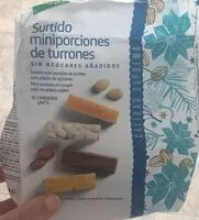 Mängden socker i Surtido mimiporciones de turrones