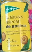 Mängden socker i Aceitunas rellenas de anchoa