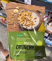 Mängden socker i Fruit muesli crunchy