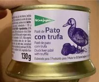 Mängden socker i Paté de pato con trufa