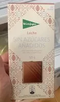 Mängden socker i Chocolate con leche sin azucares añadidos