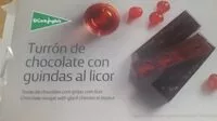 Mängden socker i Turron de chocolate con guindas al licor