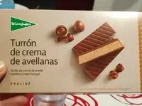 Mängden socker i Turrón de crema de avellanas