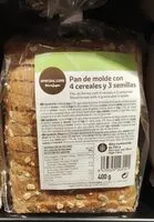 Mängden socker i Pan de molde con 4 cereales y 3 semillas