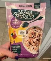 Mängden socker i Muesli cereal wild & free mix