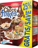Mängden socker i Choco Flakes 350G 25% Gratis Breakfast Cereals