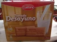 Mängden socker i Tostada desayuno