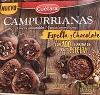 Mängden socker i Campurriana espelta y chocolate