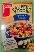 Mängden socker i Super Veggie con calabacín, bulgur y garbanzos