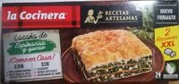 Mängden socker i Lasaña de espinaca y queso