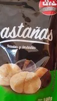 Mängden socker i Castañas peladas y tostadas