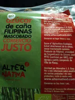 Mängden socker i Azúcar de caña mascobado