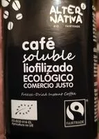 Mängden socker i Café soluble liofilizado ecológico comercio justo