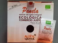 Mängden socker i Panela, azúcar de caña integral ecológica comercio justo