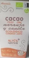 Mängden socker i Cacao puro con naranja y canela