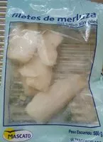 Mängden socker i Filetes de merluza del cabo sin piel