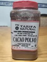 Mängden socker i Cacao en polvo