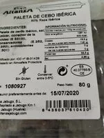 Mängden socker i Paleta de Cebo Ibetica