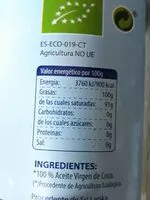 Mängden socker i Aceite de coco virgen extra