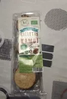 Mängden socker i Galletas de trigo khorasan kamut bañadas con chocolate