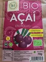 Mängden socker i Bio açaí en polvo