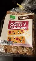 Mängden socker i Bio crackers con coco y arándanos