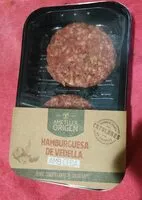 Mängden socker i Hamburguesa de vedella i ceba