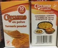 Mängden socker i Curcuma en polvo