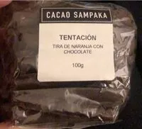 Mängden socker i Tentación, tira de naranja con chocolate